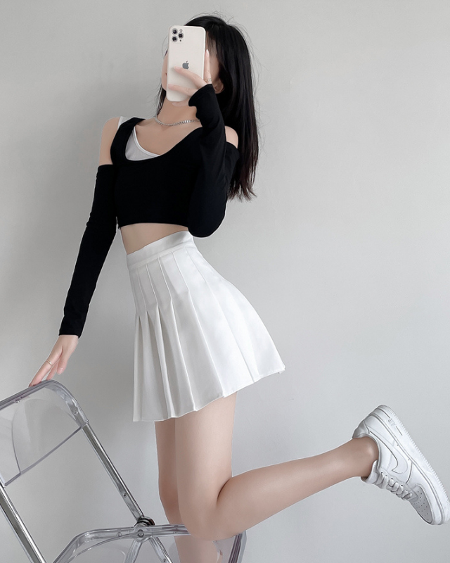 Chân váy trắng dáng xòe CV0239  Thời trang công sở KK Fashion